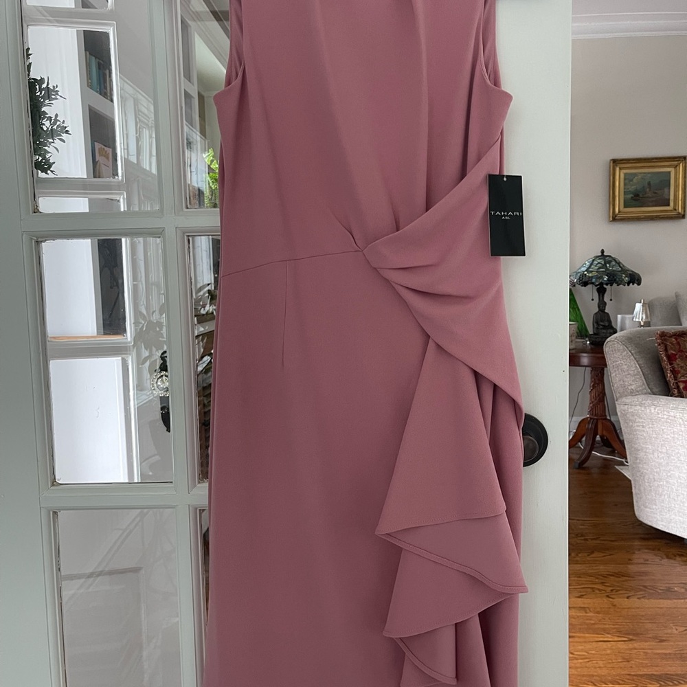TAHARI ASL NWT Asymmetrical Sheath Dress